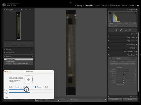 Measuring gaps on a contact sheet with the Any Crop Lightroom plugin