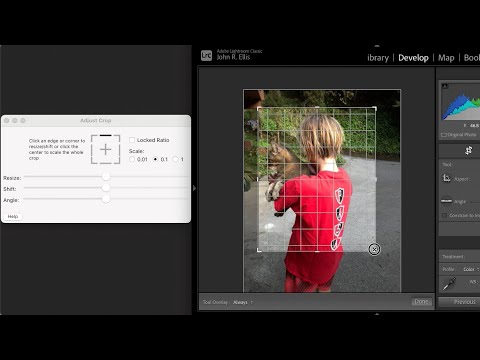 Adjust Crop making fine adjustments in Lightroom Classic